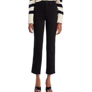 Good American Women's Classic Black Straight Leg Jeans